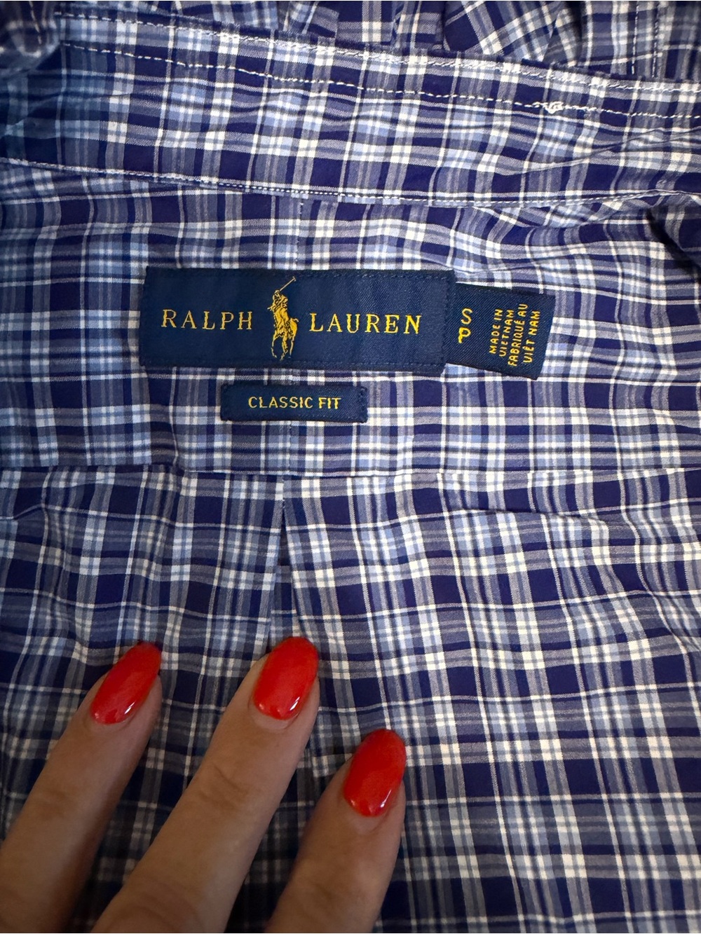 Ralph Lauren Upcycled Ruffle neck button down - Picture 6 of 6